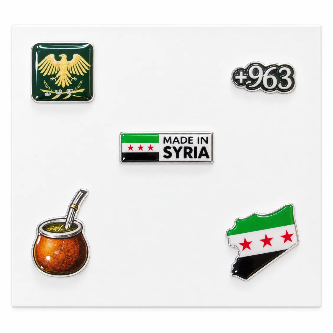 Suriye Temalı Sticker – 5'li