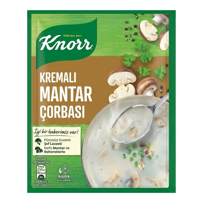 Knorr Kremalı Mantar Çorbası
