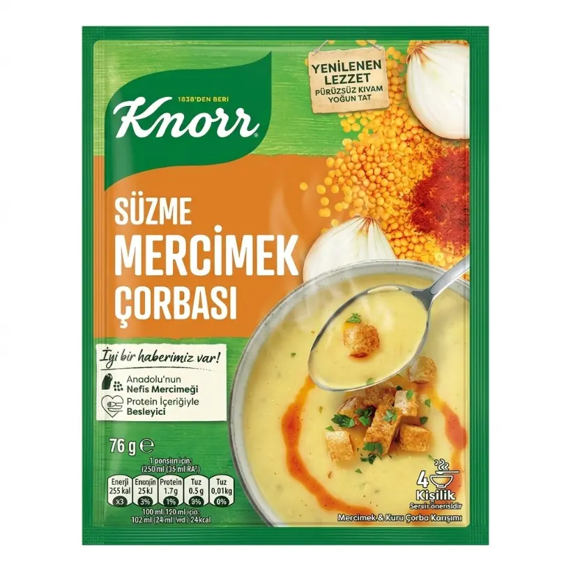 Knorr Mercimek Çorbası