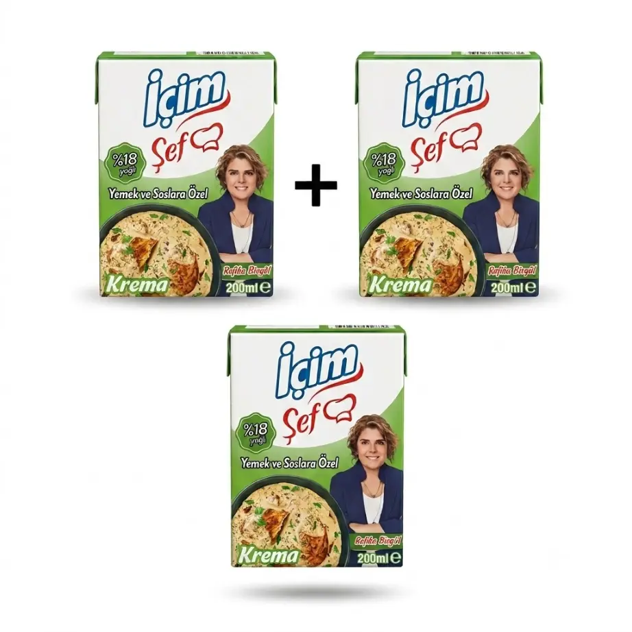Icim Chef Cooking Cream Half Fat Combo 3 Pieces