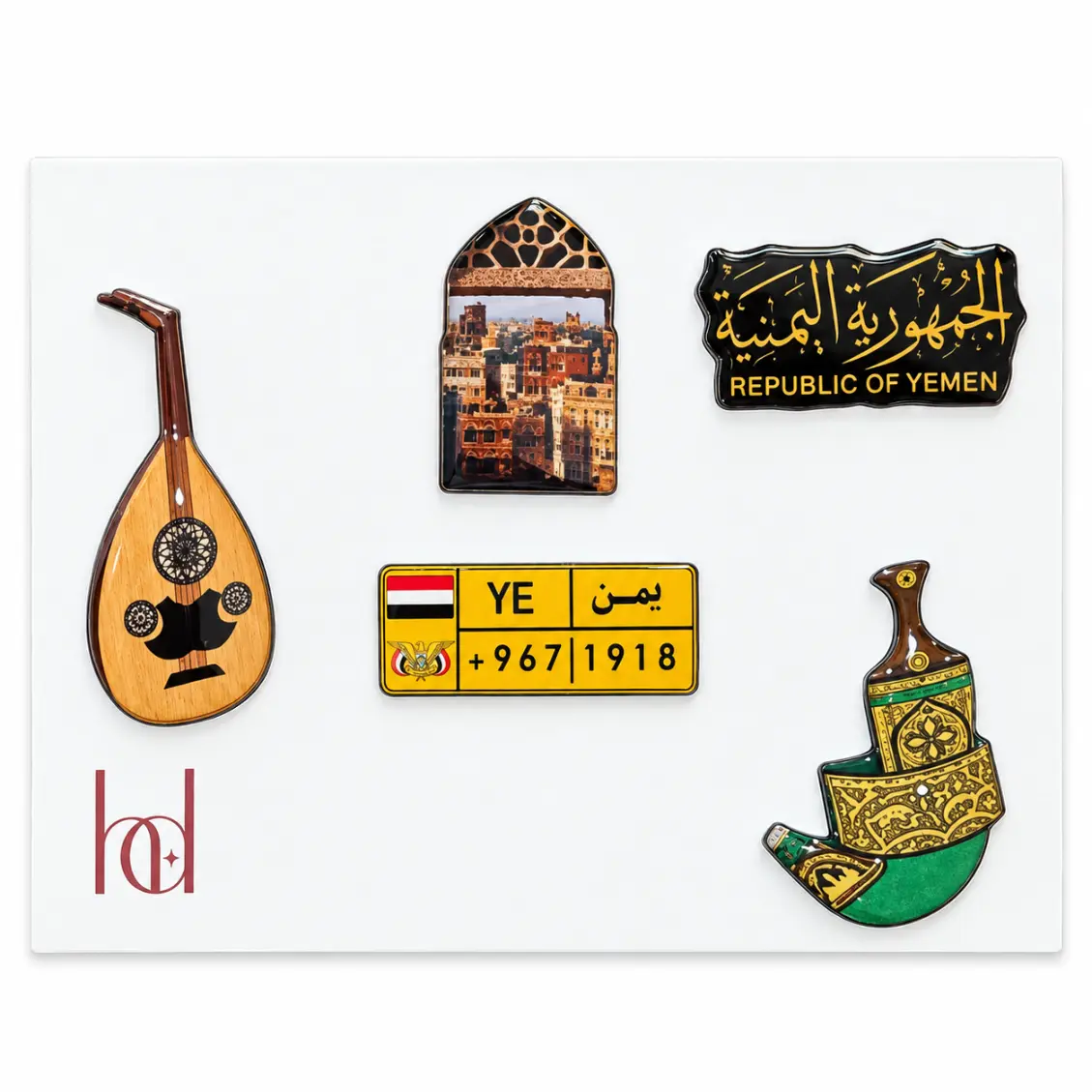 Yemen Temalı Sticker – 5'li